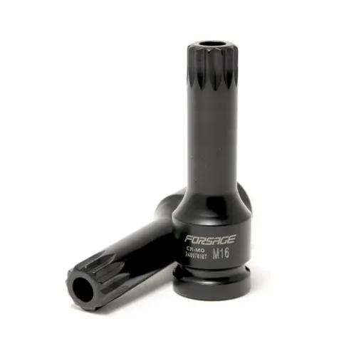 Головка-бита SPLINE глубокая ударная1/2'', M14 с отверстием
