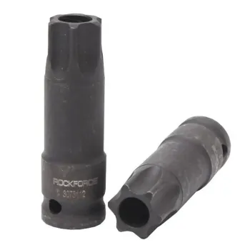 Головка-бита TORX ударная TH45 с отверстием, 1/2''