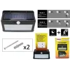 Светильник светодиодный на солнечной батарее с датчиком движения (5.5V,2.5W,18650Li,3.7V,2400mAh,38SMD Led,6500К,раб. время8-10ч,заряд.4-6ч,IP44,210х1