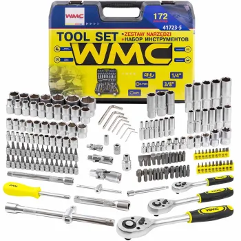 Набор инструментов 172пр. 1/4'', 3/8'', 1/2''(6гр.)(4-32мм)