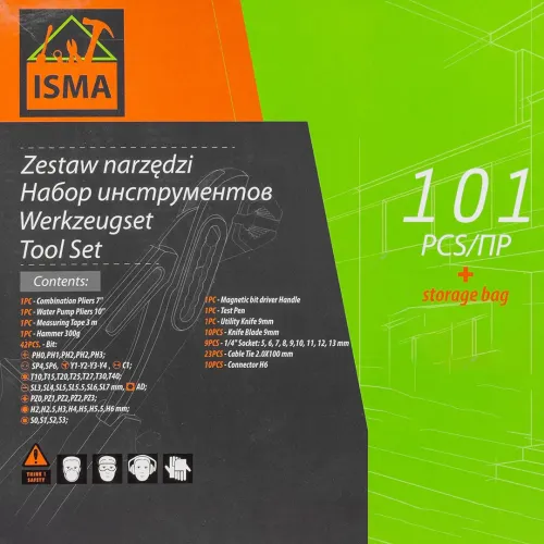 Набор инструментов 101пр.,в блистере