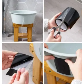 Лента водонепроницаемая ремонтная ПВХ 10смх1.52м (черная)