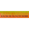 Набор ключей комбинированных 8пр. (6, 8, 10, 12, 13, 14, 17, 19мм).в пластиковом держателе
