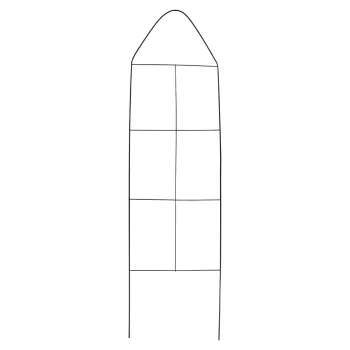 Плантатор для томатов металлический(460х1100мм)
