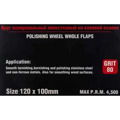 Насадка шлифовальная 120х100мм(Grit 80)