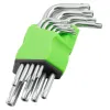 Набор ключей TORX Г-образных, 9пр.(Т10,15,20,25,27,30,40,45,50),в блистере