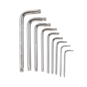 Набор ключей TORX Г-образных, 9пр.(Т10,15,20,25,27,30,40,45,50),в блистере