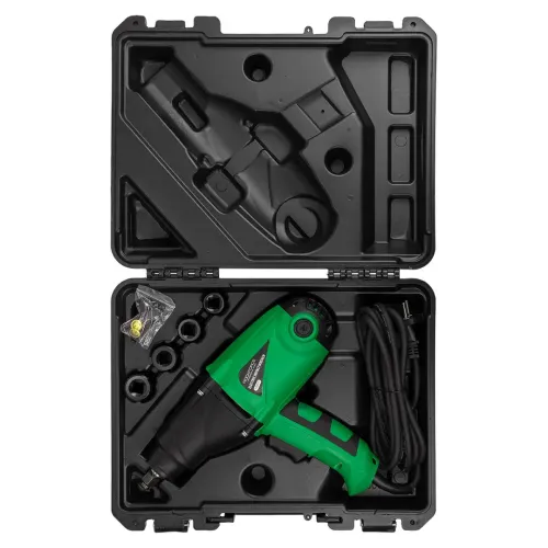 Гайковерт ударный электрический 1/2''(220-240V, 1010W, 500Нм) с комплектом головок (17, 19, 21, 22мм)