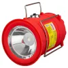 Фонарь-трансформер светодиодный аккумуляторный (торц.свет:1LED/50LUM,бок.свет:6LED/30LUM,заряд:солн.батарея, кабель 220V/USB,t заряд.3-5ч,красный)