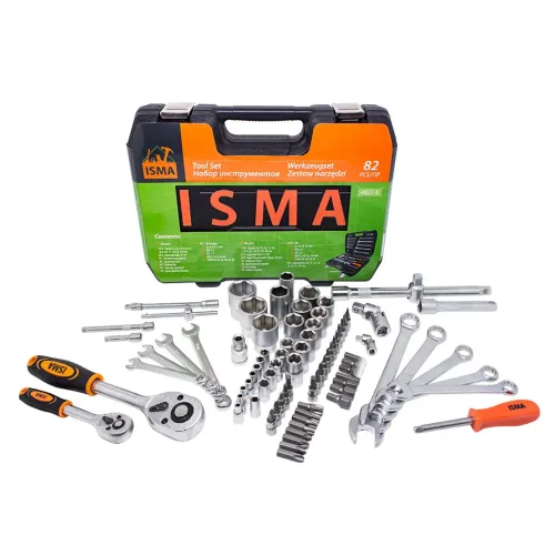 Набор инструментов 82пр.1/4''1/2''(6гр.)(4-32мм)