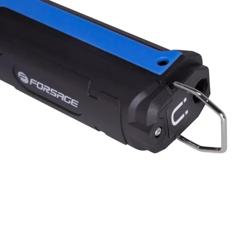 Лампа светодиодная аккумуляторная с магнитом(5W/3WCOB,150/360Lumen,3.7V,2000mAh,t зарядки 4ч,USB провод,защита гнезда зарядки,поворотная 270гр)