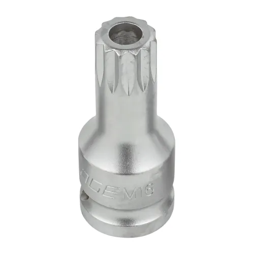 Головка-бита SPLINE с отверстием M16 (L-60мм)1/2''