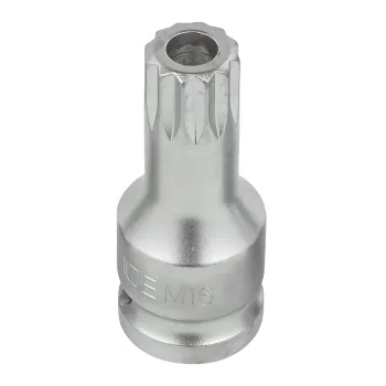 Головка-бита SPLINE с отверстием M16 (L-60мм)1/2''