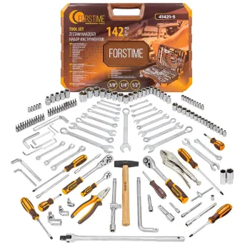 Набор инструментов 142 пр.1/4''3/8''1/2''(6-гр.)(4-32мм)