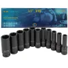 Набор головок ударных глубоких 11пр.1/2'' (6-гр.)(10-15,17,19,21,22,24),в кейсе