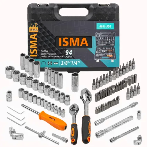 Набор инструментов 94 пр. 1/4''3/8''(6гр)(4-22мм)