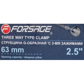 Струбцина G-образная ''Profi''с 3-мя зажимами 2.5''-63мм