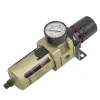 Фильтр-регулятор с индикатором давления для пневмосистем 1/2''(автоматич. слив,10Мк, 4000 л/мин, 0-10bar,раб. температура 5°-60°)