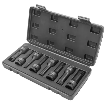 Набор головок-бит SPLINE ударных 8пр.,1/2''(M5, M6, M8, M10, M12, M14, M16, M18), в кейсе