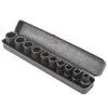 Набор головок ударных 10пр.1/2''(6-гран)(10,12,13,14,16,17,19,21,22,24,мм), в металл. кейсе