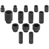 Набор головок ударных комбинированный 14пр.,1/2''(короткие:10,12-15,27,30,32мм,глубокие:17,19,21,22,24,36мм),на пластиковом держателе