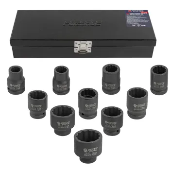 Набор головок ударных 3/4''10пр. (12гр.) (17,19,22,24,27,30,32,36,41,46мм)