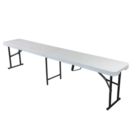 Стул складной переносной (материал HDPE, 183х30х43см,белый)