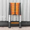 Лестница телескопическая алюминиевая односекционная (4.7м, 16 ступенек, max нагрузка 150кг, вес 14кг)