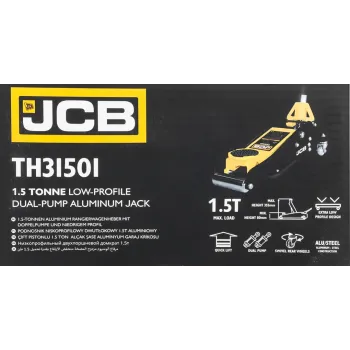 Домкрат подкатной гидравлический 1.5т (h min 80мм, h max 355мм)