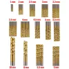 Набор сверл по металлу,100пр.(1,2,2.5,3,3.2,3.5,4-по 10шт,4.5,5,5.5,6,6.5-по 5шт,8,10-по 2шт)в кейсе