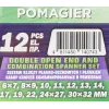 Набор ключей комбинированных и рожковых,12пр.(6х7,8х9,10,11,12,13,14,17,19,22,24х27,30х32мм),в пластиковом держателе