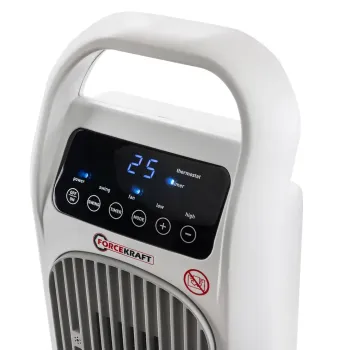 Тепловентилятор электрический поворотный с таймером выключения(220V,2000W,S обогрева 20м²,защита от перегрева)