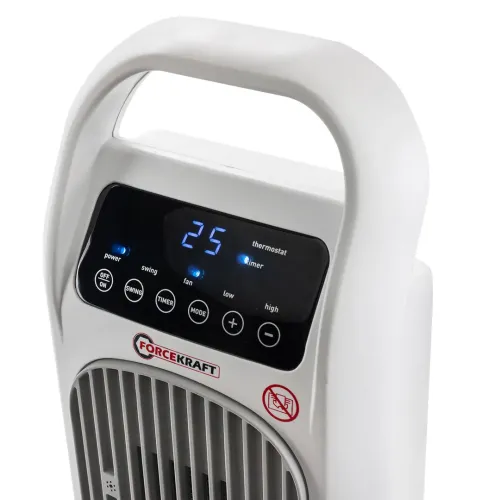 Тепловентилятор электрический поворотный с таймером выключения(220V,2000W,S обогрева 20м²,защита от перегрева)