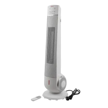 Тепловентилятор электрический поворотный(220V,2200W,S обогрева 22м²,защита от перегрева+пульт ДУ)