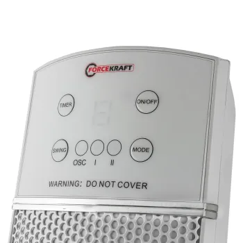 Тепловентилятор электрический поворотный(220V,2200W,S обогрева 22м²,защита от перегрева+пульт ДУ)