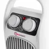 Тепловентилятор электрический поворотный (220V,2000W,S обогрева 20м²,защита от перегрева)
