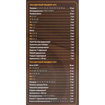 Набор инструментов 82 пр. 1/4''3/8''(6гр.)(4-22мм)