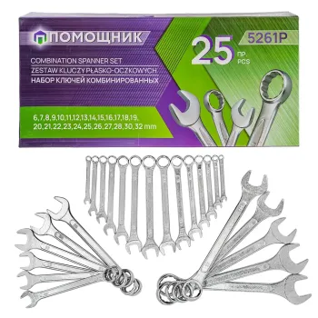 Набор ключей комбинированных 25пр.