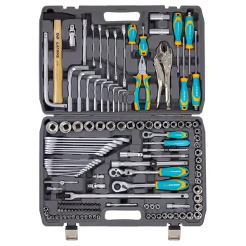 Набор инструментов 142 пр.1/4''3/8''1/2''(6-гр.)(4-32мм)