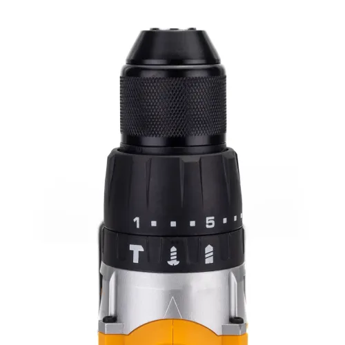 Дрель-шуруповерт аккумуляторная (JCB-18CD-B-E) 18V, max 45Nm в комплекте с зарядным устройством (JCB-18VFC-E) 2.4A и батареей аккум(JCB-20LI-E) 2.0AH