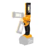 Лампа светодиодная аккумуляторная 18V, 220 Lum, повротная головка 270град, без аккумулятора