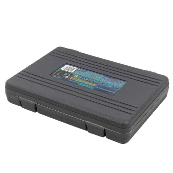 Индикатор компрессии бензинового двигателя Profi 8пр.(0-21Bar, М10, М12, М14, М18 + 2 жестких прижимных адаптера-переходника) , в кейсе