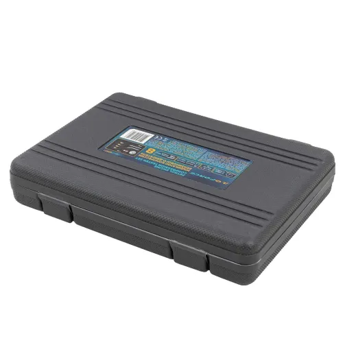 Индикатор компрессии бензинового двигателя Profi 8пр.(0-21Bar, М10, М12, М14, М18 + 2 жестких прижимных адаптера-переходника) , в кейсе