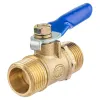 Кран воздушный шаровый с наружной резьбой 3/8''х3/8''