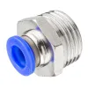 Фитинг для пластиковых трубок 8мм с наружной резьбой 1/2''