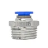 Фитинг для пластиковых трубок 8мм с наружной резьбой 1/2''