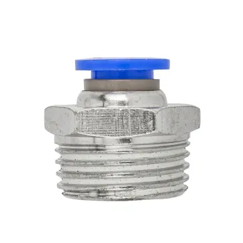 Фитинг для пластиковых трубок 8мм с наружной резьбой 1/2''