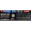 Набор головок 35 пр. (короткие 38мм: 8-23, 24, 27, 30, 32мм, глубокие 78мм: 10, 12-19, 21, 22, 24, 27, 30, 32мм) в кейсе