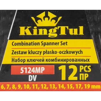 Ключи комбинированные, набор 12пр. (6-15, 17, 19мм)