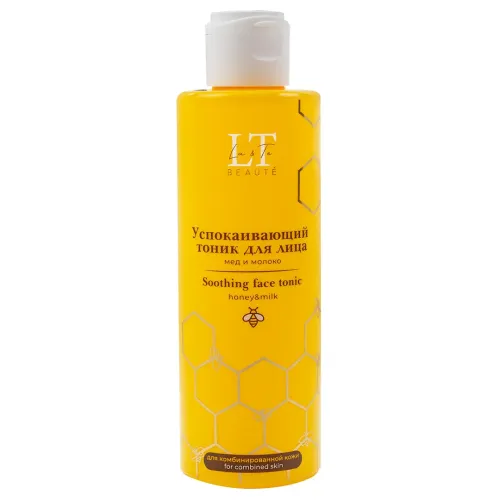 Успокаивающий тоник для лица мед и молоко для комбинированной кожи La & Te BEAUTÉ